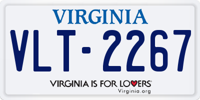 VA license plate VLT2267