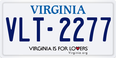 VA license plate VLT2277