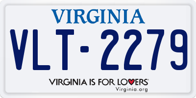 VA license plate VLT2279