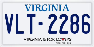 VA license plate VLT2286