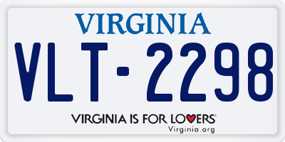 VA license plate VLT2298