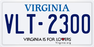 VA license plate VLT2300
