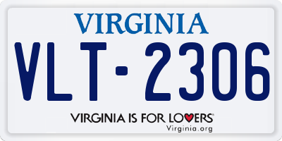 VA license plate VLT2306