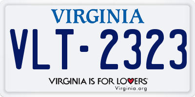 VA license plate VLT2323