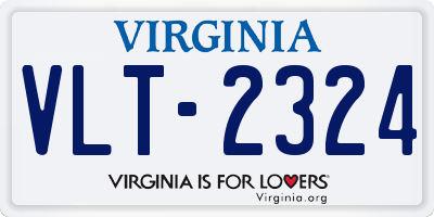 VA license plate VLT2324