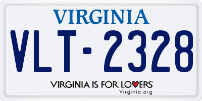 VA license plate VLT2328