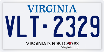 VA license plate VLT2329