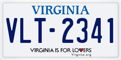 VA license plate VLT2341