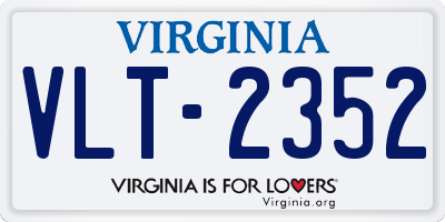 VA license plate VLT2352