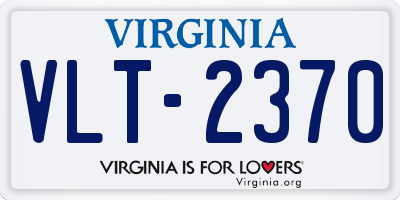VA license plate VLT2370