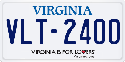 VA license plate VLT2400