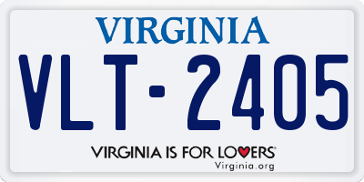 VA license plate VLT2405