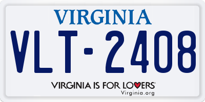 VA license plate VLT2408