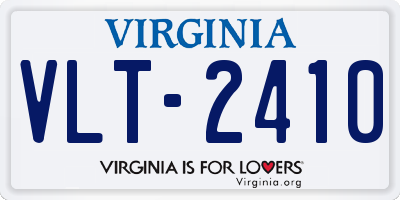 VA license plate VLT2410