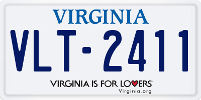 VA license plate VLT2411