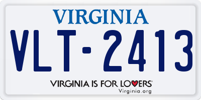 VA license plate VLT2413
