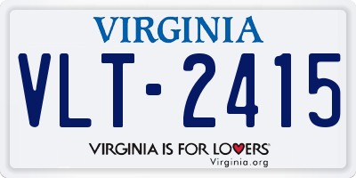 VA license plate VLT2415
