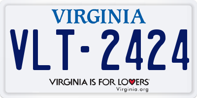 VA license plate VLT2424
