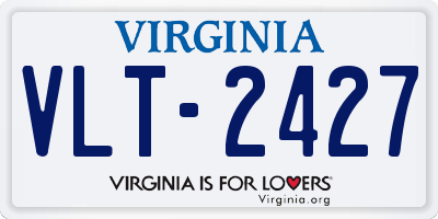 VA license plate VLT2427