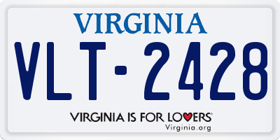 VA license plate VLT2428