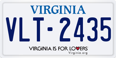 VA license plate VLT2435