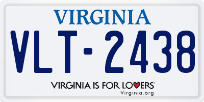 VA license plate VLT2438