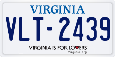 VA license plate VLT2439