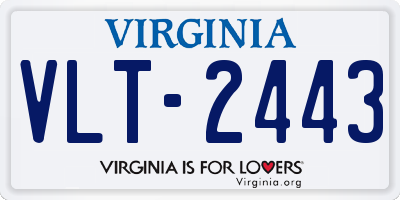 VA license plate VLT2443