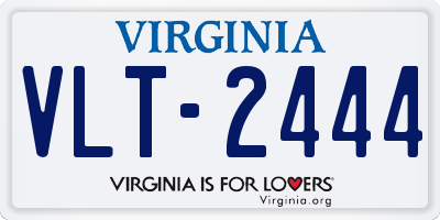 VA license plate VLT2444