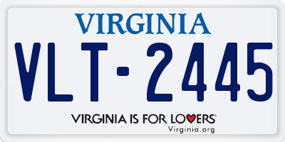 VA license plate VLT2445