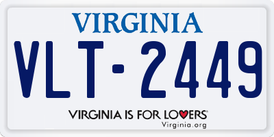VA license plate VLT2449
