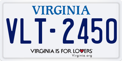 VA license plate VLT2450