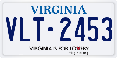 VA license plate VLT2453