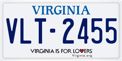 VA license plate VLT2455