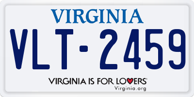 VA license plate VLT2459