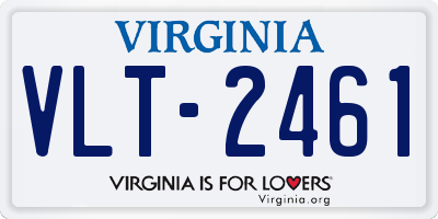 VA license plate VLT2461