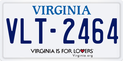 VA license plate VLT2464