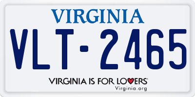 VA license plate VLT2465