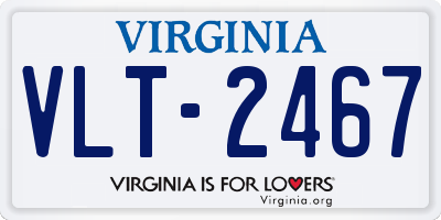 VA license plate VLT2467