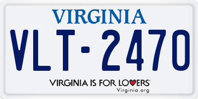 VA license plate VLT2470