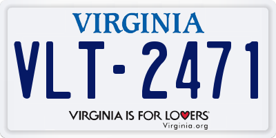 VA license plate VLT2471