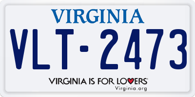VA license plate VLT2473