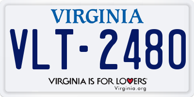 VA license plate VLT2480