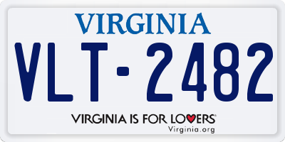 VA license plate VLT2482
