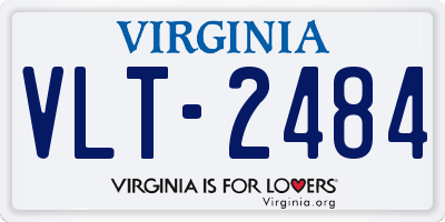VA license plate VLT2484