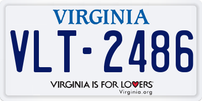 VA license plate VLT2486