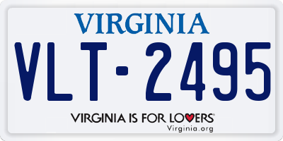 VA license plate VLT2495