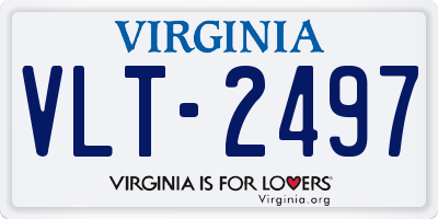 VA license plate VLT2497