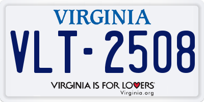 VA license plate VLT2508