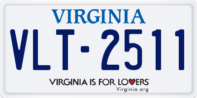 VA license plate VLT2511